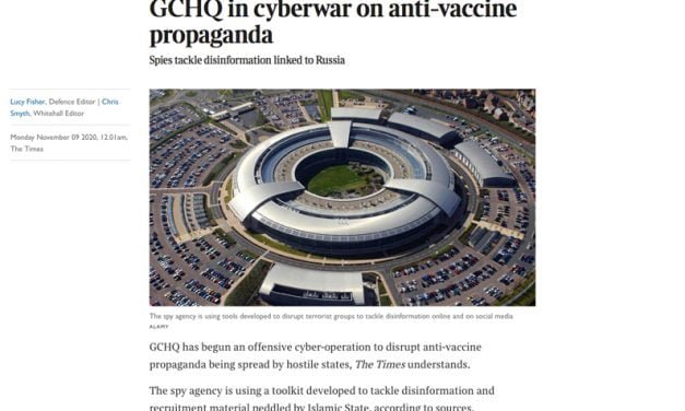 Britain’s GCHQ to wage cyber war on anti-vaccine propaganda
